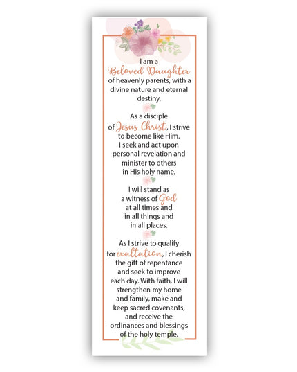 Young Women Theme Bookmark