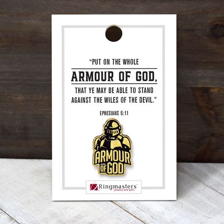 Armour of God Enamel Pin