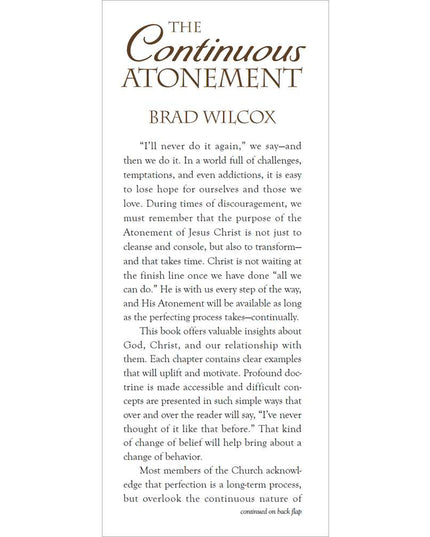 The Continuous Atonement