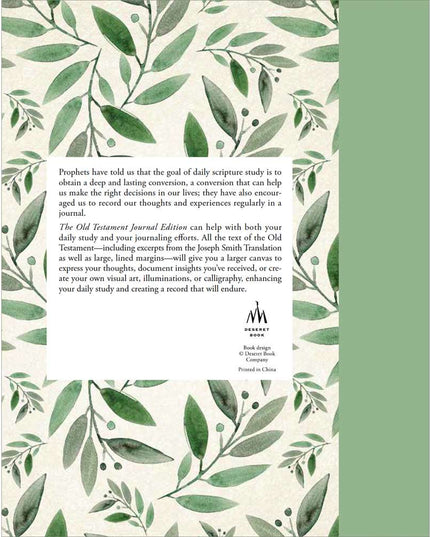 The Old Testament, Journal Edition, Green Floral (No Index)
