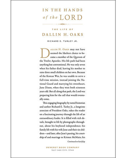 In the Hands of the Lord: The Life of Dallin H. Oaks