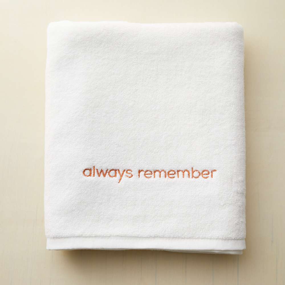 Always Remember Baptism Towel