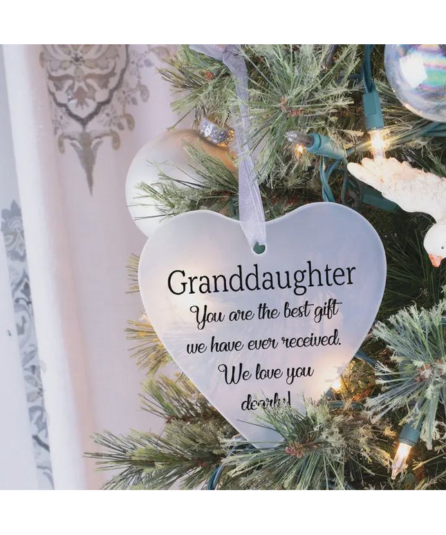 Glass Ornament Granddaughter, You Are