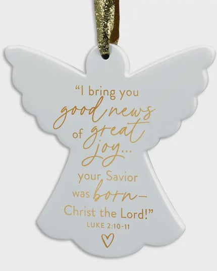 Christmas Ornament Good News Angel