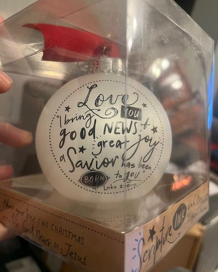 I Bring You Love. Large Bauble