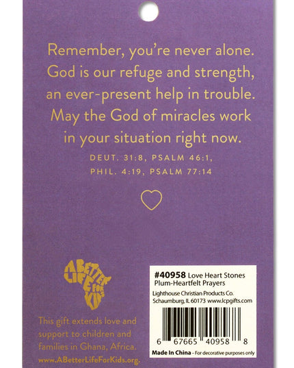 Heart Stone "Heartfelt Prayers"