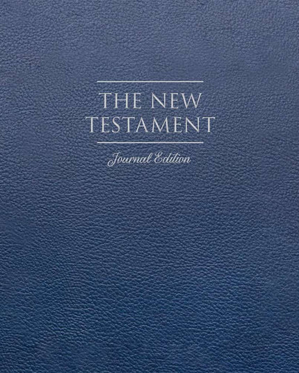The New Testament, Journal Edition, Faux Leather Blue (No Index)