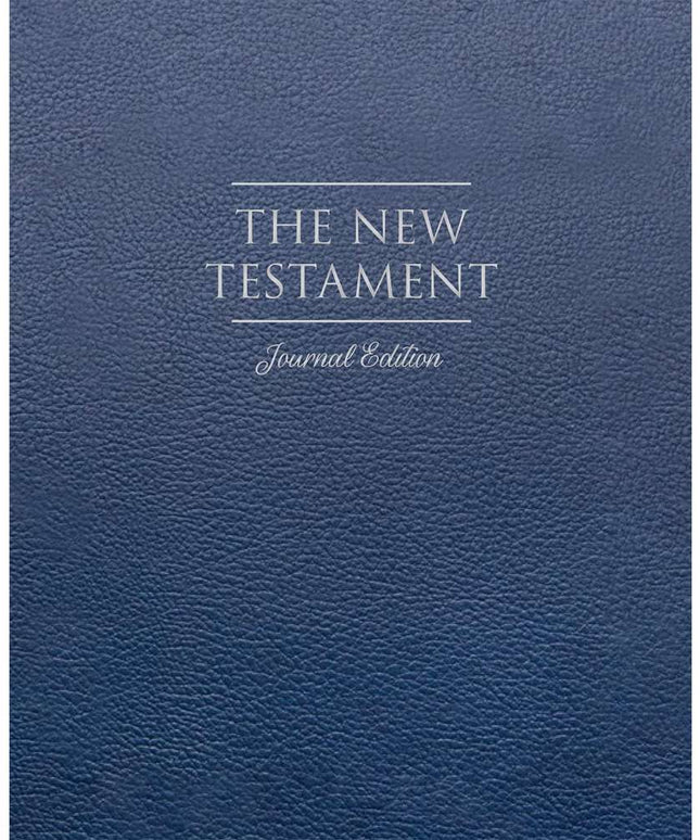 The New Testament, Journal Edition, Faux Leather Blue (No Index)