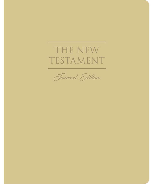 The New Testament, Journal Edition, Large Print Faux Leather (No Index)