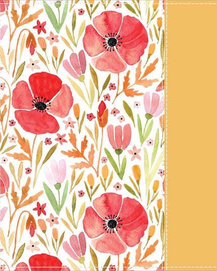 The New Testament, Journal Edition, Red Floral (No Index)