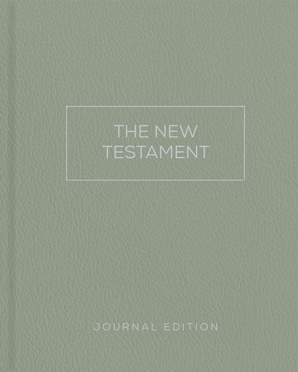The New Testament, Journal Edition, Sage (Unlined)