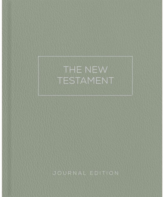The New Testament, Journal Edition, Sage (Unlined)