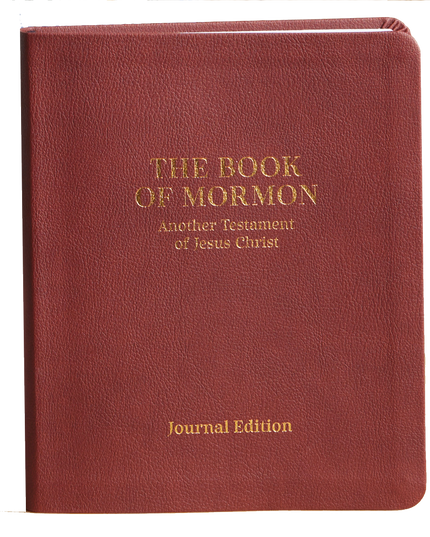 Journal Edition, Faux Leather, Chestnut Brown Book of Mormon