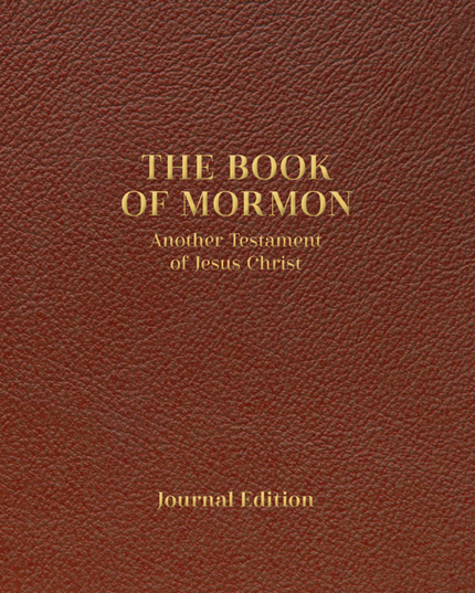 Journal Edition, Faux Leather, Chestnut Brown Book of Mormon