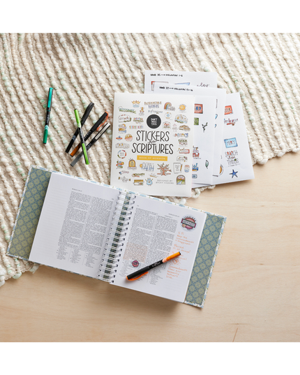The Book of Mormon, Journal Edition Blue Flowers