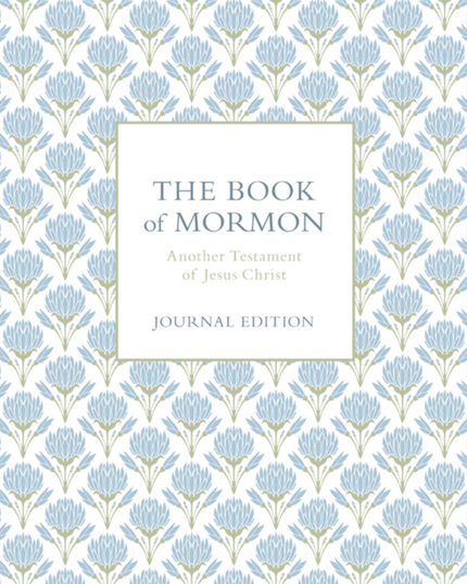 The Book of Mormon, Journal Edition Blue Flowers