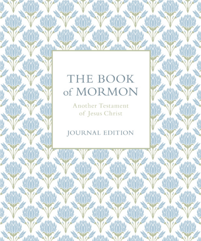 The Book of Mormon, Journal Edition Blue Flowers