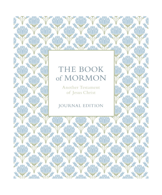 The Book of Mormon, Journal Edition Blue Flowers