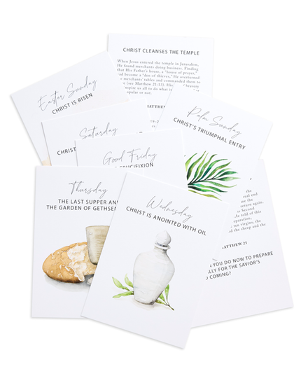 Holy Week Study Card Set
