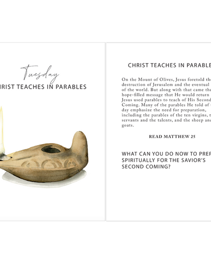 Holy Week Study Card Set