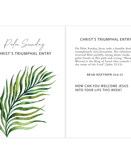 Holy Week Study Card Set