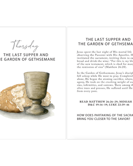 Holy Week Study Card Set