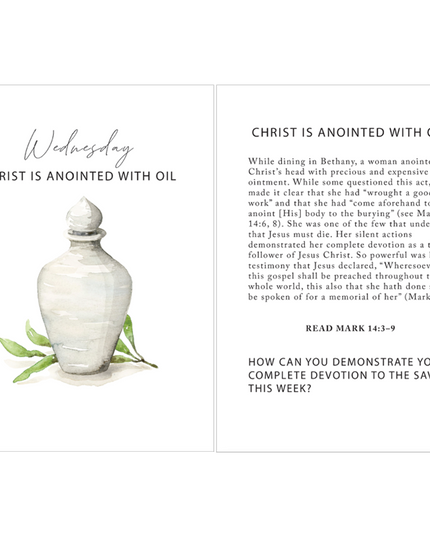 Holy Week Study Card Set