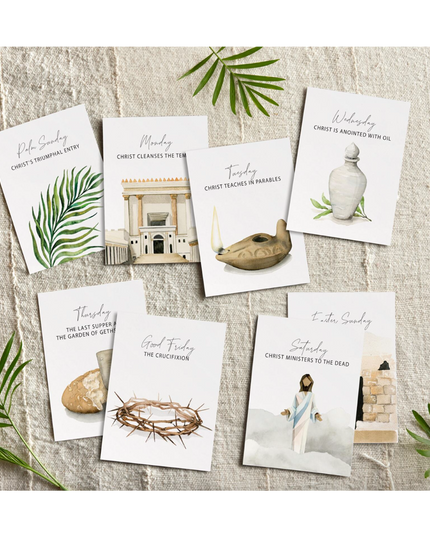 Holy Week Study Card Set