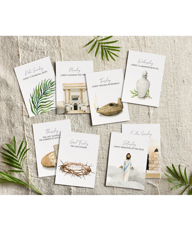 Holy Week Study Card Set