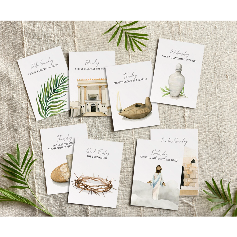 Holy Week Study Card Set