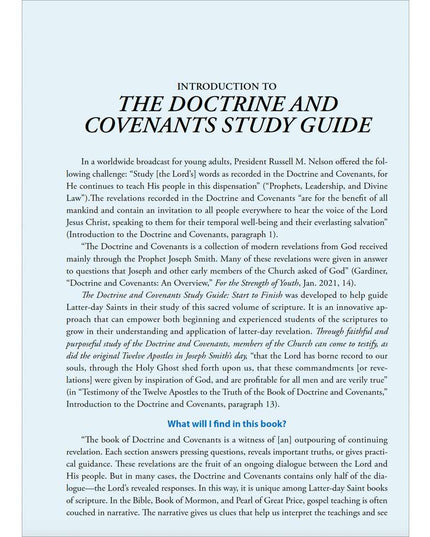 The Doctrine and Covenants Study Guide Start to Finish