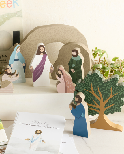 He Is Risen Easter Creche Set