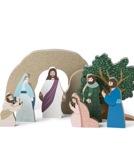 He Is Risen Easter Creche Set