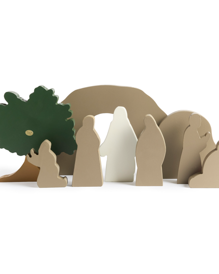 He Is Risen Easter Creche Set
