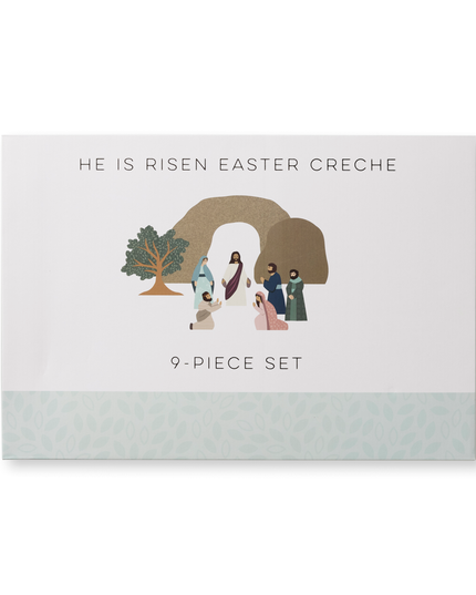 He Is Risen Easter Creche Set