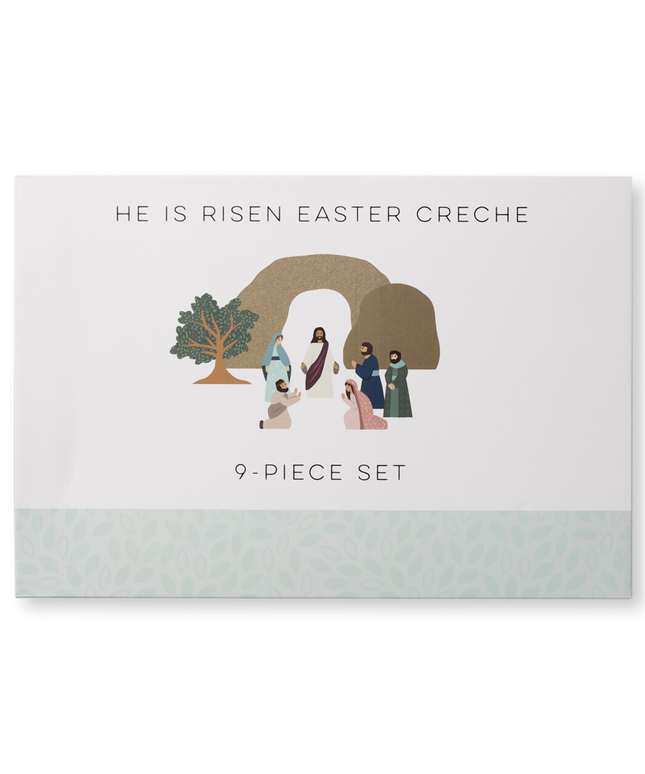 He Is Risen Easter Creche Set