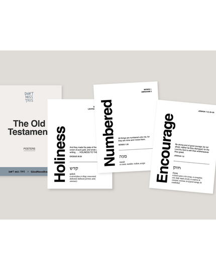Don't Miss This Old Testament 2026 Poster Set with Stand