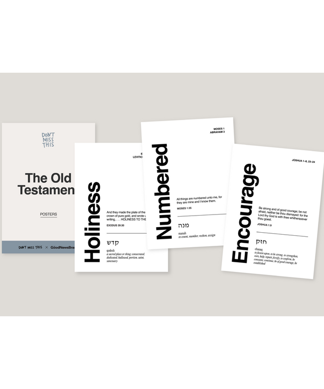 Don't Miss This Old Testament 2026 Poster Set with Stand