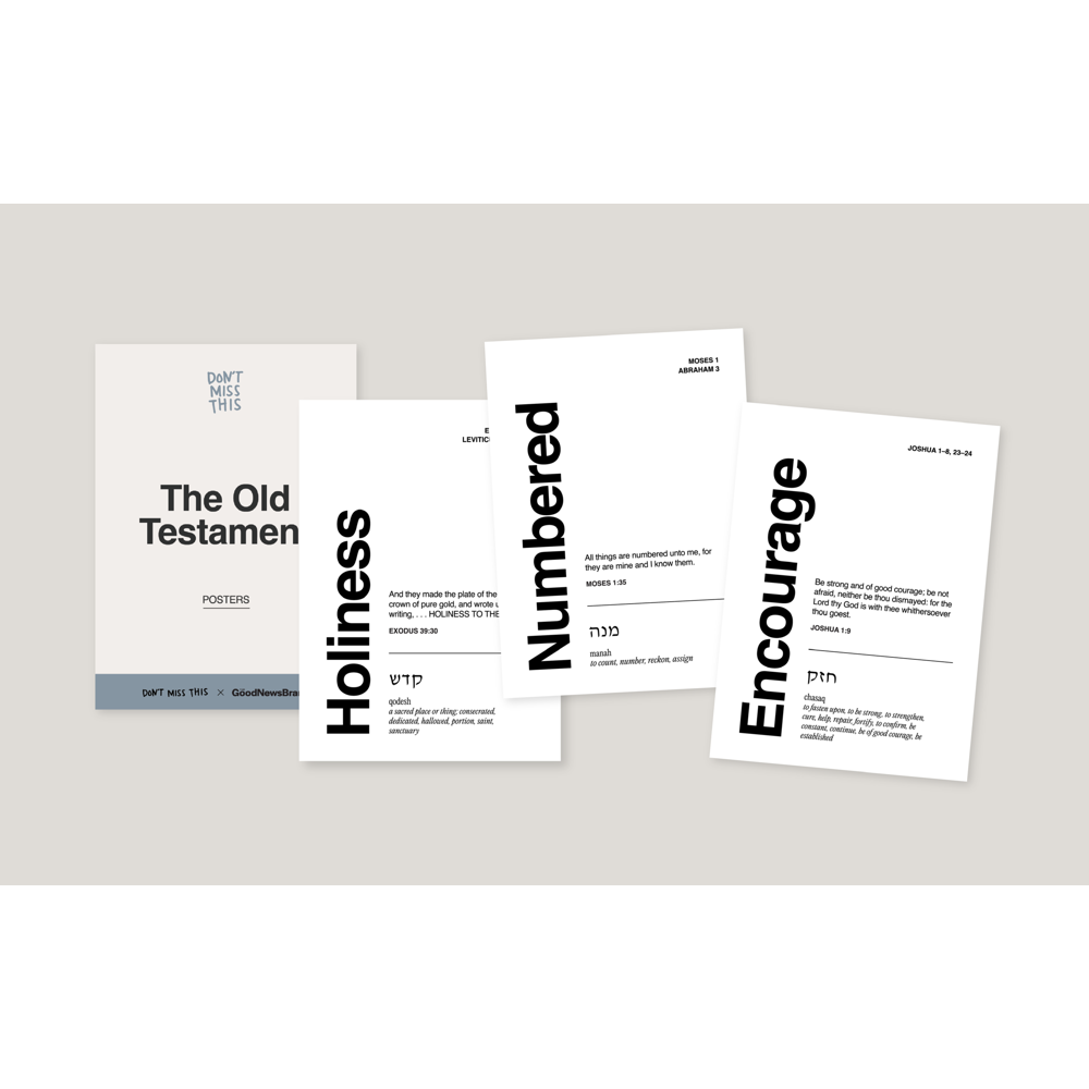 Don't Miss This Old Testament 2026 Poster Set with Stand