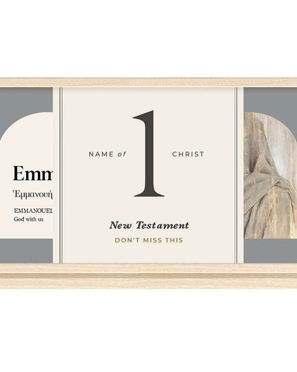 ***PREORDER*** Don't Miss This 2027 New Testament Poster Set with Stand