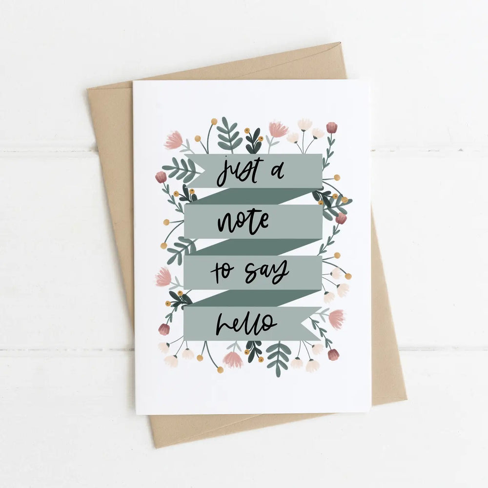 Just a Note to Say Hello Friendship Card