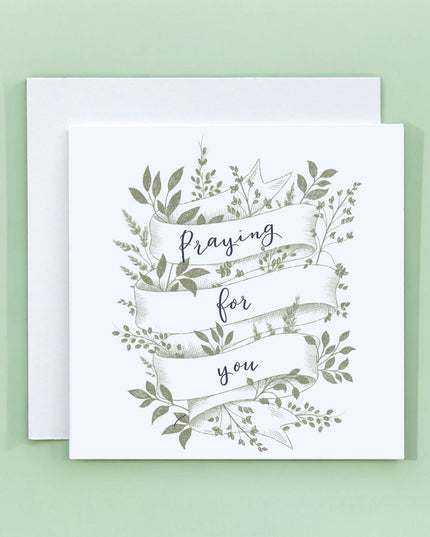 Praying For You Floral Card