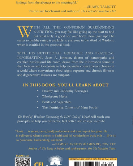 The Word of Wisdom Discovering the LDS Code of Health by Scott A. Johnson, Cedar Fort Publishing