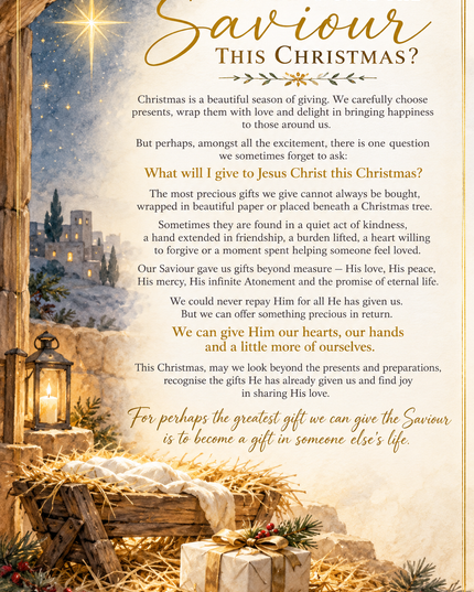 Ministering Message - What will I give to Jesus Christ this Christmas? (Perfect for December)