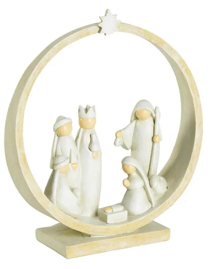 1-Piece Nativity in Creche 8in