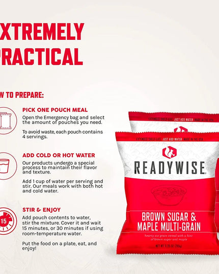 60 Serving Freeze Dried Breakfast & Entree, DryBag, Up To 25 Years