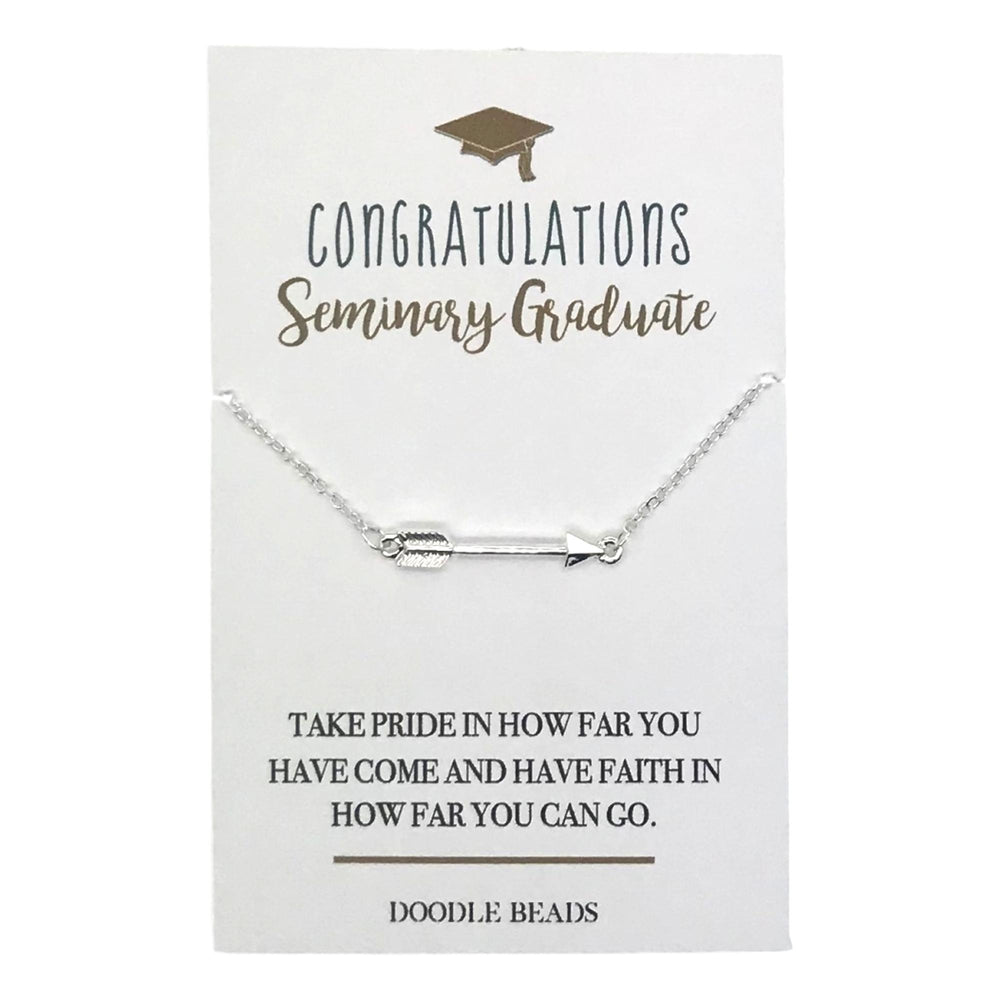 Arrow Necklace, Congratulations Seminary Graduate