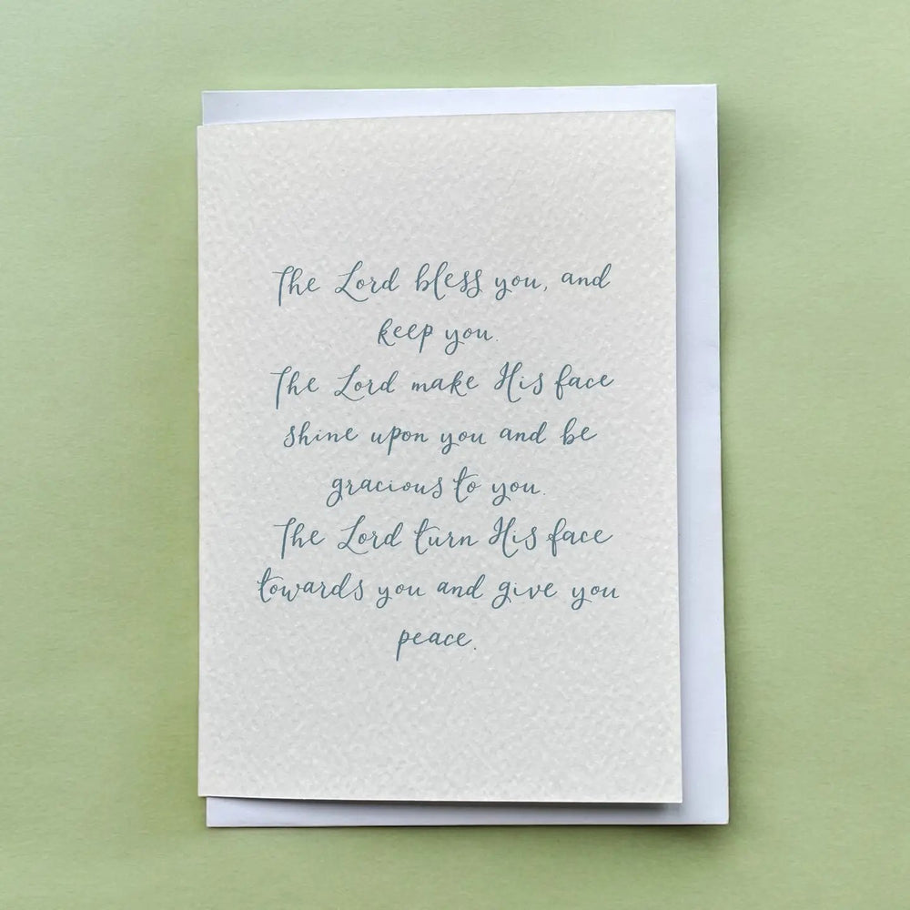Aaronic Blessing Calligraphy Card