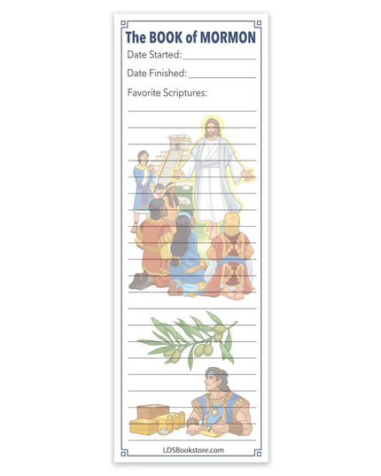 Book of Mormon Reading Chart Bookmark