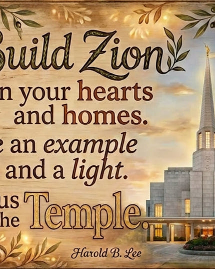 Build Zion in your hearts and Homes FREEBIE Download
